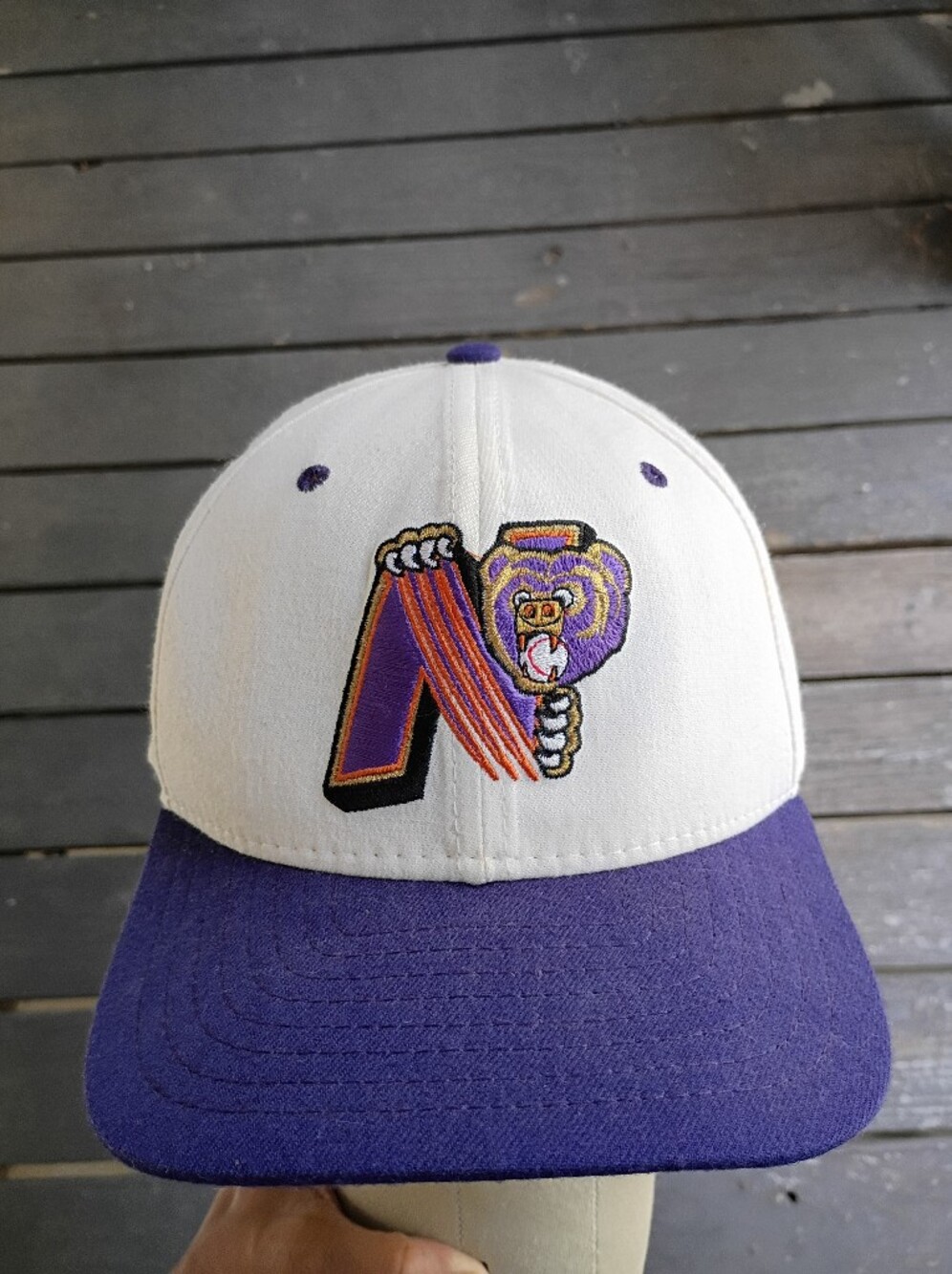 Newark Bears New Era Snapback Baseball Hat Made In USA Rare